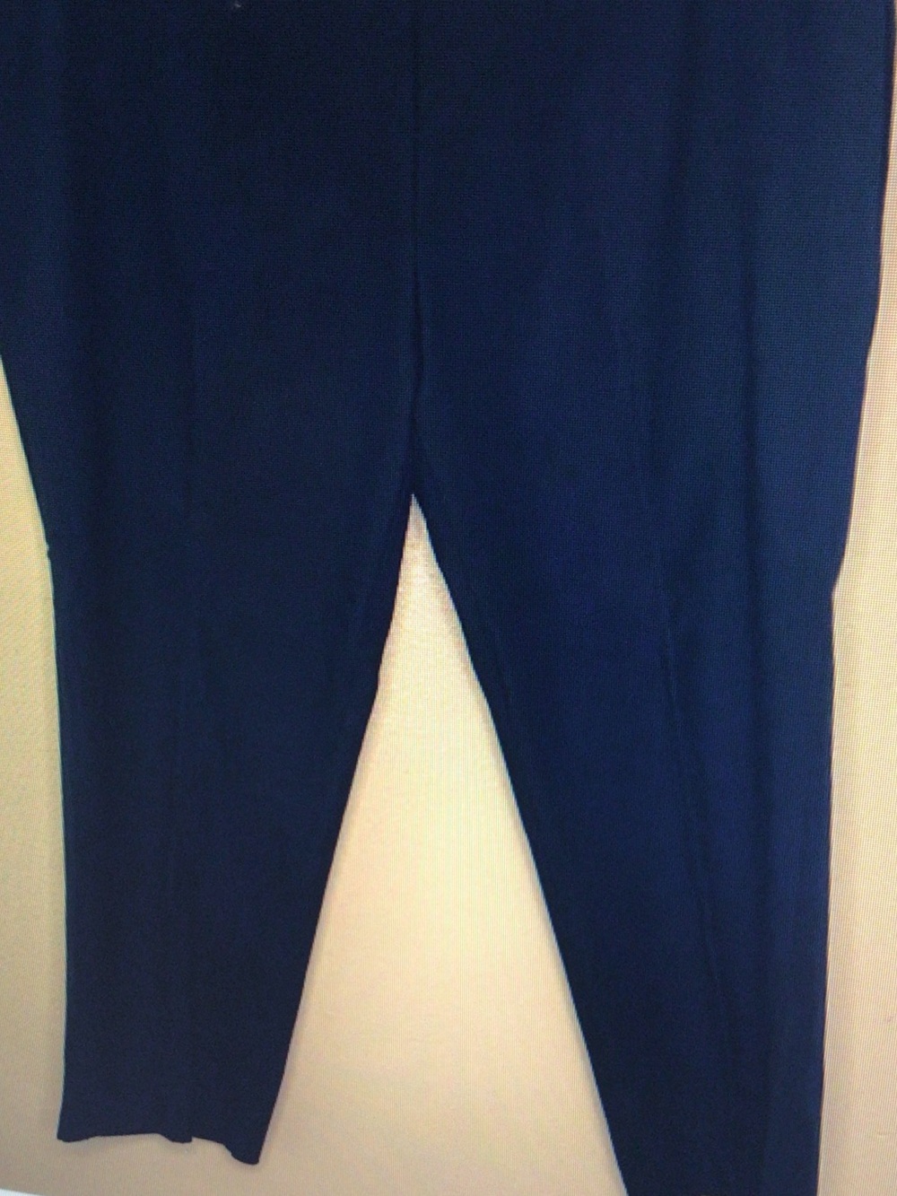 Women's Navy Blue Stretch Ponte Pants